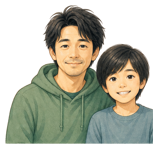 息子と過ごす時間を思うひろと