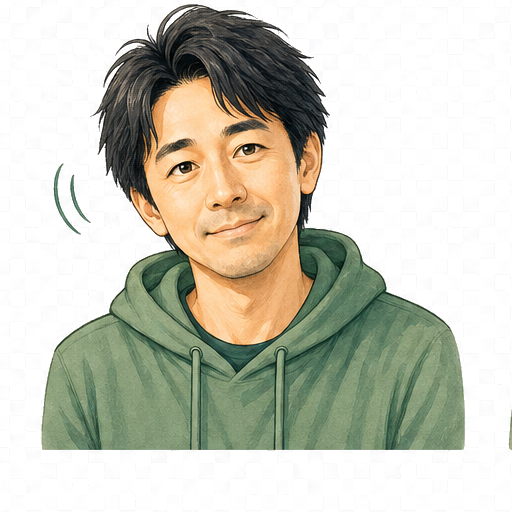 納得してうなずくひろと